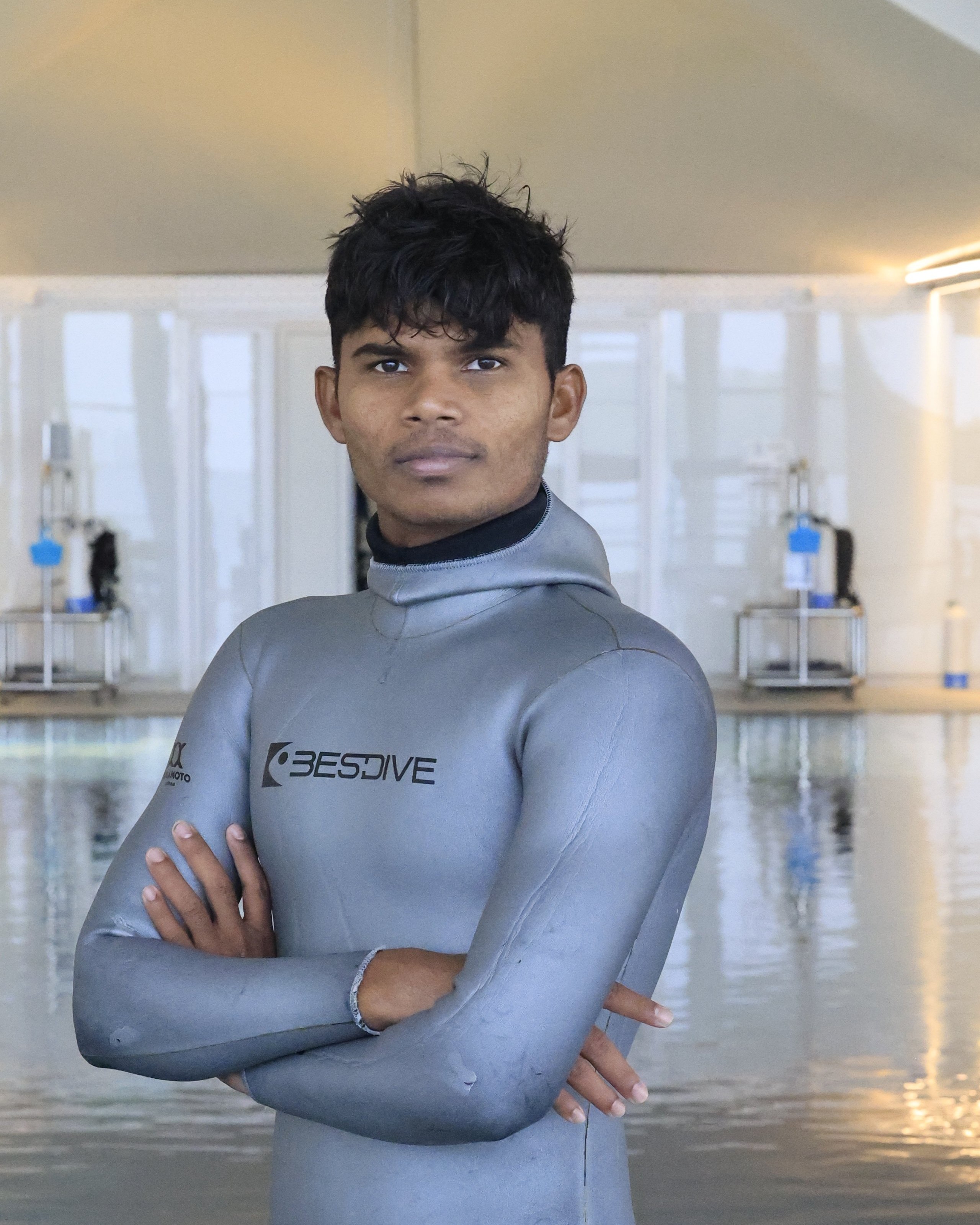 Maran, freediving and scuba instructor at Sea Critter